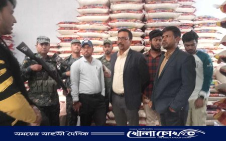 ব্রাহ্মণবাড়িয়ায় চাউলের দোকানে অভিযান চালিয়ে জরিমানা আদায়