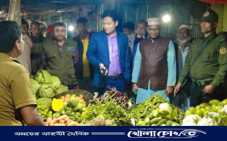 মিঠাপুকুরে দ্রব্যমূল্যের দাম নিয়ন্ত্রণে বাজার মনিটরিং