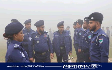 মাগুরা জেলা পুলিশের সাপ্তাহিক মাস্টার প্যারেড অনুষ্ঠিত 