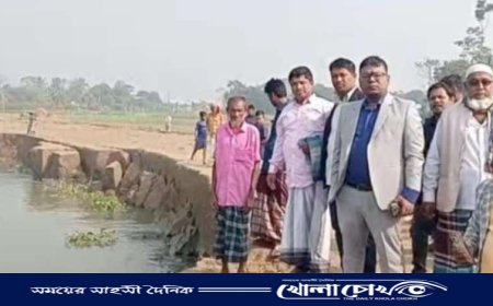 নবীনগরে নদী ভাঙ্গনে ক্ষতিগ্রস্ত এলাকা পরিদর্শন করলেন ইউএনও