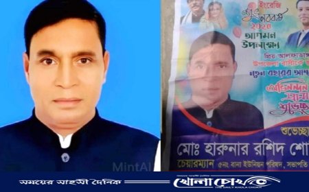 আঁধারেআলফাডাঙ্গায় রাতের আঁধারে পোস্টার টাঙিয়ে ইউপি চেয়ারম্যানের বিরুদ্ধে অপপ্রচার 