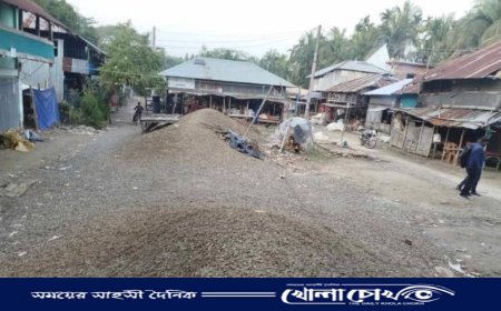 নাজিরপুরে বাজার উন্নয়ন কাজে হরিলুট; কাজ না করেই বিল তুলে নিলেন ঠিকাদার অংশু