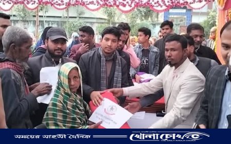 পীরগাছায় শহীদ আবু সাঈদ ফাউন্ডেশনের কম্বল বিতরণ