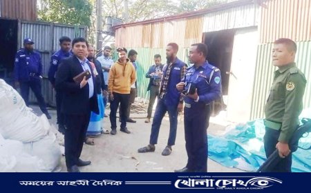 সরাইলে পলিথিন উৎপাদনকারির বিনাশ্রম কারাদন্ড