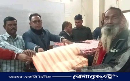 শ্রীপুরে বৈষম্যবিরোধী ছাত্র আন্দোলনের উদ্যোগে শীতবস্ত্র ও কম্বল বিতরণ  