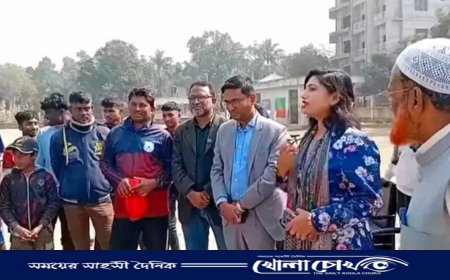 মহম্মদপুরে অনূর্ধ্ব-১৭ ফুটবল একাদশ গঠনের লক্ষে বাছাই পর্বের উদ্বোধন