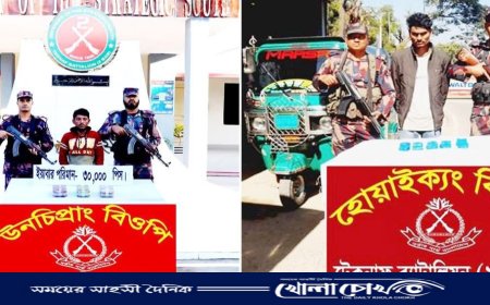 টেকনাফে পৃথক অভিযানে ৪০ হাজার ইয়াবা ও সিএনজিসহ আটক-২