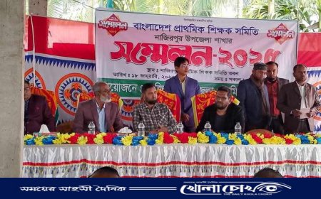 বাংলাদেশ প্রাথমিক শিক্ষক সমিতি নাজিরপুর উপজেলা শাখার সম্মেলন অনুষ্ঠিত