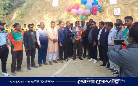 মহালছড়িতে ফুটবল টুর্নামেন্টের উদ্বোধন