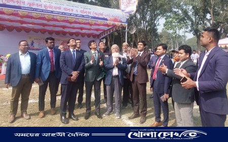 ফরিদপুরে জাতীয় গোল্ডকাপ ফুটবল টুর্নামেন্টে শুরু 