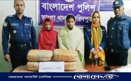 ফরিদপুরের ভাঙ্গায় ১৫ কেজি গাঁজা সহ কথিত দুই নারী সাংবাদিক গ্রেফতার 