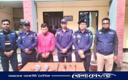নবীনগরে অস্ত্রসহ যুবক গ্রেপ্তার
