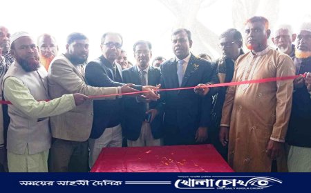 আত্রাইয়ে হাটকালুপাড়া দাখিল মাদ্রাসার একাডেমিক ভবন উদ্বোধন 