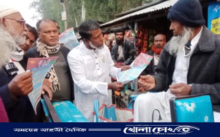 আক্কেলপুরে সাবেক ছাত্রনেতা আব্বাস আলীর গনসংযোগ