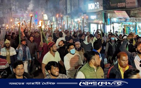 ব্রাহ্মণবাড়িয়া জেলা বিএনপির সম্মেলন বাতিলের দাবিতে একাংশের মশাল মিছিল