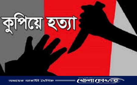 নরসিংদীতে বাড়ীতে ঢুকে মা মেয়েকে কুপালো দূর্বৃত্তরা, নিহত মেয়ে আহত মা 