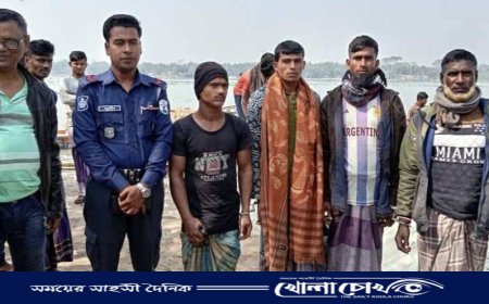 পিরোজপুরের কাউখালীতে জাটকা ধরার অপরাধে ৪ জেলেকে কারাদণ্ড