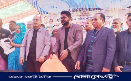 গাজীপুরে শীতার্তদের মাঝে বিএনপির কম্বল বিতরণ