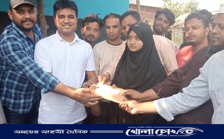 ভাঙ্গায় তারেক রহমানের পক্ষ থেকে মেডিকেলে চান্স পাওয়া ইমা আক্তারের হাতে নগদ অর্থ প্রদানঃ যাবতীয় খরচ বহনের আশ্বাস