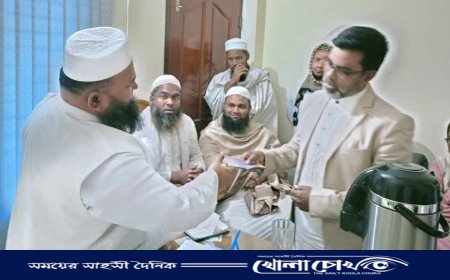 ফরিদপুর-৪ আসনের বিভিন্ন মাদরাসায় মাওলানা মিজান মোল্লার অনুদান প্রদান