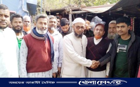রাণীনগরে জামায়াতে ইসলামী মনোনিত এমপি প্রার্থীর গণসংযোগ