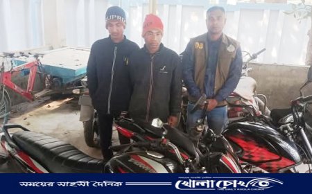 লালমনিরহাটে চোরাই মোটরসাইকেল ও গাঁজাসহ গ্রেফতার ২