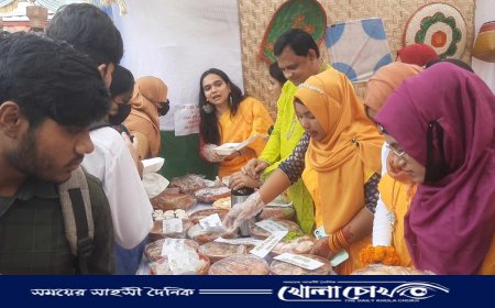 তারুণ্যের উৎসবে ব্রাহ্মণবাড়িয়া সরকারী কলেজে পিঠা উৎসব