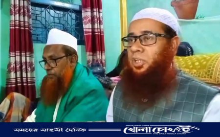 মাদরাসার ছাত্রদের সবক দেওয়া উপলক্ষে মিলাদ ও দোয়া মাহফিল 