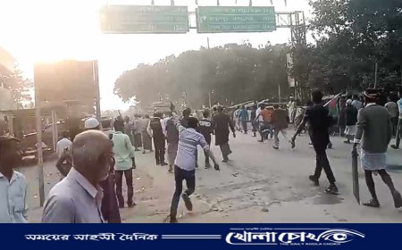 নান্দাইলে বিএনপির আহ্বায়ক কমিটির আনন্দ মিছিল॥ ধাওয়া পাল্টা-ধাওয়া, আটক-১