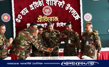 ১৬ ইস্টবেঙ্গল রেজিমেন্টের প্রতিষ্ঠা বার্ষিকীতে  ব্রিগেডিয়ার জেনারেল মোহাম্মাদ রাকিব ইবনে রেজওয়ান