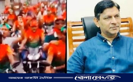 নোয়াখালীতে দলীয় নিষেধাজ্ঞা অমান্য করে বিএনপি নেতার নামে হুন্ডার শোডাউন