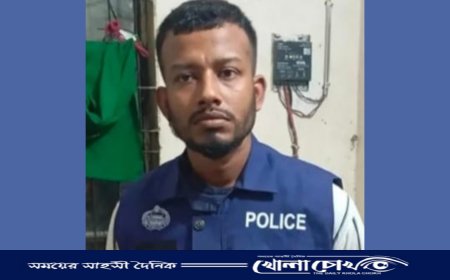 নাজিরপুরে জনতার হাতে ভুয়া পুলিশ সদস্য আটক