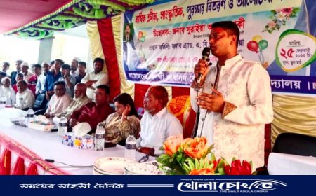 সুবর্ণচরে বন্ধ হয়ে যাওয়া স্কুল পূনরায় চালু করলেন এলাকা বাসী।