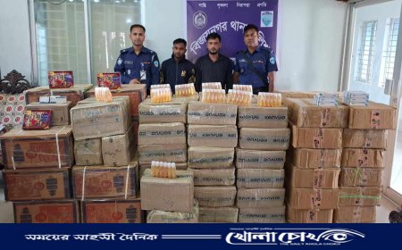 ব্রাহ্মণবাড়িয়ায় বিপুল পরিমান ভারতীয় কসমেটিকসহ ২ যুবক আটক