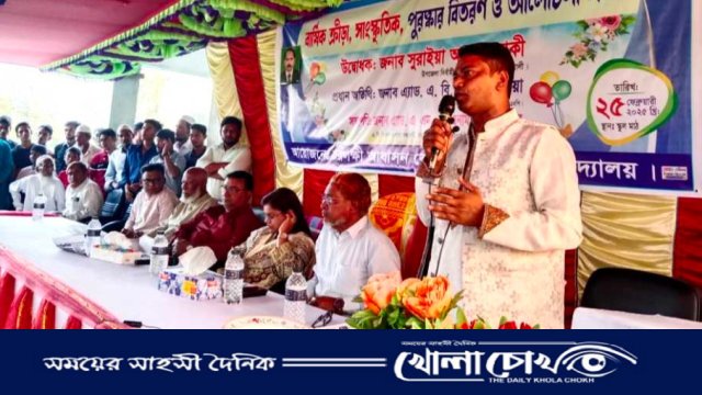 সুবর্ণচরে বন্ধ হয়ে যাওয়া স্কুল পূনরায় চালু করলেন এলাকা বাসী।