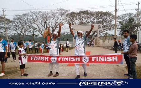 বিজয়নগরে প্রথমবারের মতো ২০০ দৌড়বিদের অংশগ্রহনে মিনি ম্যারাথন অনুষ্ঠিত 