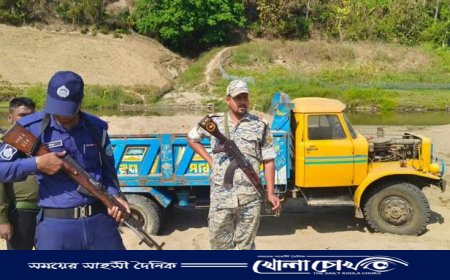 শংঙ্খ নদী থেকে অবৈধ বালির উত্তোলন, উক্যমং মারমাকে জরিমানা