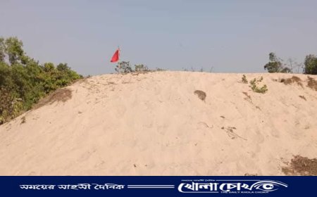 লামায় অবৈধ বালু উত্তোলন, ৬ পয়েন্টে দুই লাখ ঘনফুট বালু জব্দ