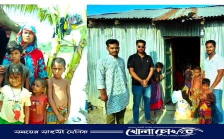 সুবর্ণচরে চুরির শিকার অসহায় পরিবারকে ছাত্রদলের সহায়তা