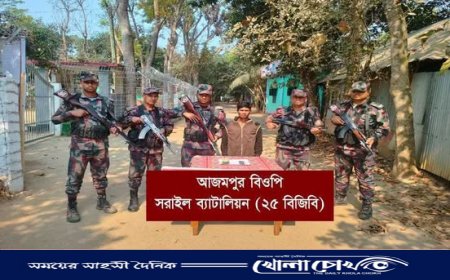 ভারতে পাচারের পথে ধরা, সীমান্তে বাংলাদেশি নাগরিক আটক!