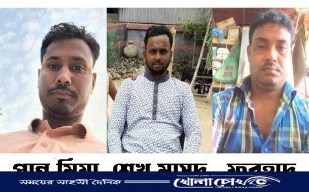 ফরিদপুরের সদরপুরে চাঁদাবাজি মামলায় তিন আসামির কারাদণ্ড