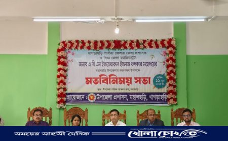 জেলা প্রশাসকের মতবিনিময় সভা, অনুন্নয়ন ও সংকট নিরসনে প্রতিশ্রুতি