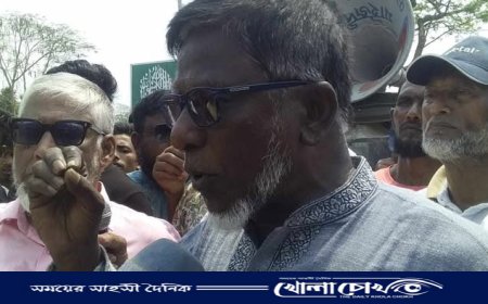 নোয়াখালীতে ইটভাটা মালিক-শ্রমিকদের বিক্ষোভ, স্মারকলিপি প্রদান