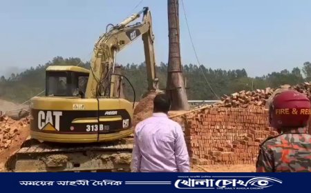 লামায় অবৈধ ইটভাটা গুড়িয়ে দিল ভ্রাম্যমাণ আদালত