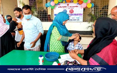 আত্রাইয়ে ভিটামিন "এ" প্লাস ক্যাম্পেইনের উদ্বোধন