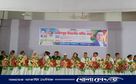 ফরিদপুর বিভাগীয় বিএনপির বর্ধিত সভা, সুষ্ঠু নির্বাচনের দাবিতে নেতাদের আহ্বান