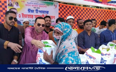 তারেক রহমানের পক্ষ থেকে নোয়াখালীতে ঈদ উপহার ও ইফতার সামগ্রী বিতরণ