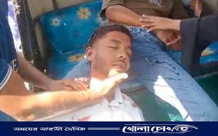 শ্রীনগরে বাস-মোটরসাইকেল সংঘর্ষে দুই জন গুরুতর আহত