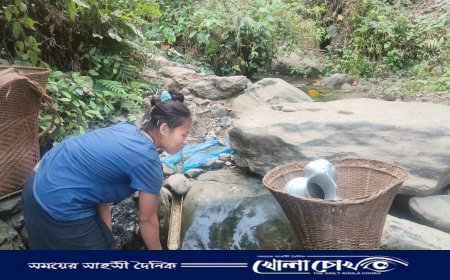 ফোঁটা ফোঁটা পানির ভরসায় শতাধিক পরিবার