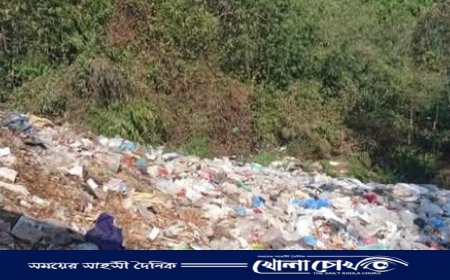 বর্জ্য সরাসরি ঝিরিতে গিয়ে মিশছে, দূষিত হচ্ছে পানি